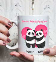 Kişiye Özel Benim Minik Pandam Tasarımlı Kupa Bardak