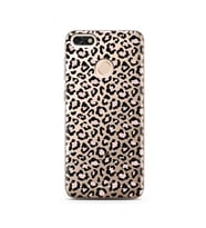 Leopar Tasarımlı Süper Şeffaf Silikon Telefon Kılıfı Huawei P9 Lite (2017) Mini 