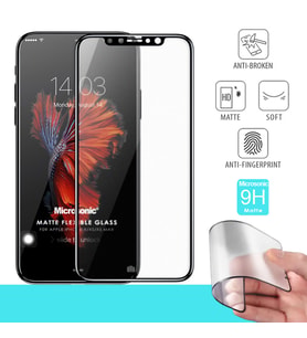 Microsonic Apple iPhone X Seramik Matte Flexible Ekran Koruyucu Siyah