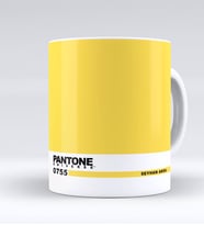 BK Gift Kişiye Özel İsimli Pantone 0755 Beyaz Kupa Bardak