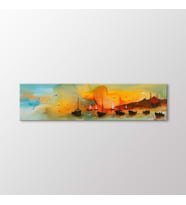 Arty Tablo Suluboya İstanbul Manzarası Tablo (Karışık)