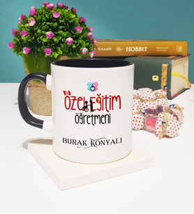 Özel Eğitim Öğretmeni Kupa Bardak Siyah