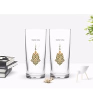 BK Gift Kişiye Özel Renkli Baskılı İsimli İkili Rakı Bardağı Seti-106 (Beyaz)