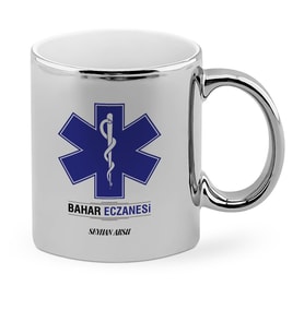 BK Gift Kişiye Özel Mesleki Eczane Krom Kupa Bardak  2