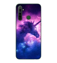 Unicorn Tasarımlı Süper Şeffaf Silikon Telefon Kılıfı Oppo Realmi 5i