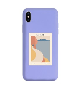 Lila Lansman Telefon Kılıfı Iphone XS