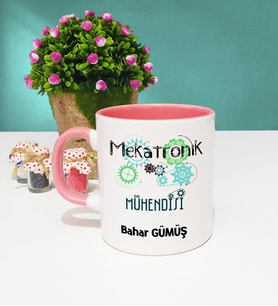 Mekatronik Mühendisi Kupa Bardak Pembe