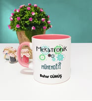 Mekatronik Mühendisi Kupa Bardak Pembe