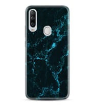 Kılıfland General Mobile GM 20 Pro Kılıf Silikon Resimli Kapak Koyu Mavi Mermer Stok 1297