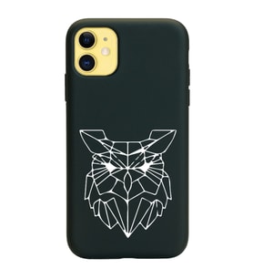 Iphone 11 Çizgi Tasarımlı Siyah Lansman Telefon Kılıfı