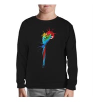 Parrot Siyah Çocuk Sweatshirt