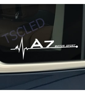 A7 kelebek cam Audi oto Araba Sticker