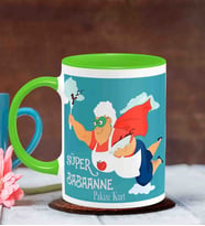 BK Gift Kişiye Özel Anneler Günü Temalı Yeşil Kupa Bardak Y12