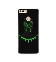Black Panter Tasarım Süper Şeffaf Silikon Telefon Kılıfı Huawei Y9 2018