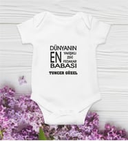 Kişiye Özel Yeni Yıl Dünyanın En Babası Bebek Zıbın Tasarım 2