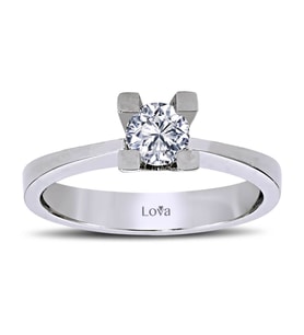 Lova D Renk 0,40 Karat Pırlanta Tektaş Yüzük - 1040015