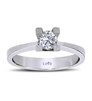 Lova D Renk 0,40 Karat Pırlanta Tektaş Yüzük - 1040015