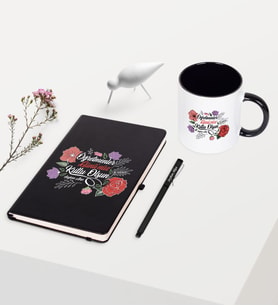 BK Gift Kişiye Özel Öğretmenler Gününüz Kutlu Olsun Temalı Siyah Defter Kalem Kupa Seti - 5