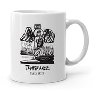 BK Gift Kişiye Özel Tarot Temperance Kader Çarkı Beyaz Kupa Bardak
