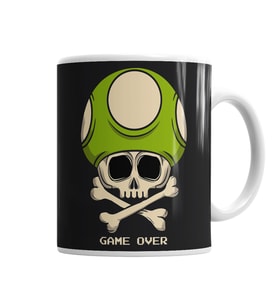 Mushroom Game Over Kupa Bardak Porselen