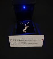 Işıklı Kutuda Else Silver Ana Kucağı Gümüş Kolye