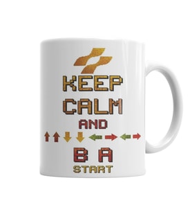 Keep Calm Konami Kupa Bardak Porselen
