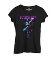 Fortnite - Deriva Siyah Kadın Tshirt