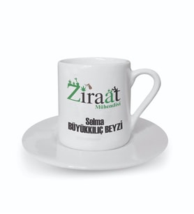 Kişiye Özel Ziraat Mühendisi Tasarımlı Kahve Fincanı
