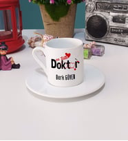 Mesajlı Doktor Hediye Türk Kahvesi Fincanı