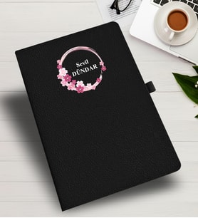 KİŞİYE ÖZEL  ÇİÇEK TEMALI  DEFTER &  AJANDA