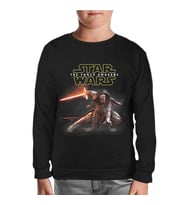 Star Wars - The Force Awakens 10 Siyah Çocuk Sweatshirt