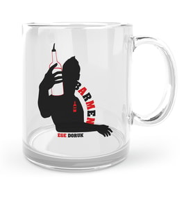 BK Gift Kişiye Özel Mesleki Barmen Cam Kupa Bardak  1