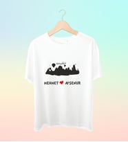 Şehrinize Özel İsim Baskılı Siluet Tshirt