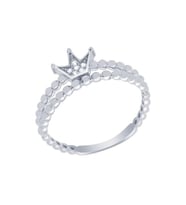 Diamond Line-Gülaylar Altın 14 Ayar Kral Tacı Yüzük