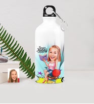 BK Gift Kişiye Özel Bayan Öğrenci Karikatürlü Metal Suluk 500 Ml 1