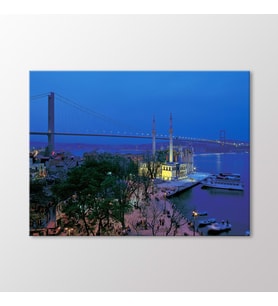 Arty Tablo Ortaköy Camii ve Köprü Tablo (Karışık)
