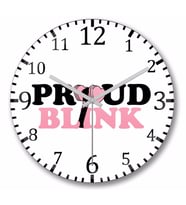 Proud Blınk Blackpink Duvar Saati Bombeli Gercek Cam