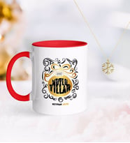 BK Gift Kişiye Özel Yılbaşı Mutlu Yıllar Kırmızı Kupa ve Kar Tanesi Kolye-9 (Model 1)
