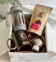 Kişiye Özel Tarot Gümüş Kupa French Press & Filitre Kahve Sevgiliye Hediye Seti