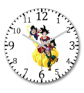 Son Goku Dragon Ball Duvar Saati Bombeli Gercek Cam