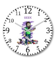 Nerd Geek Gamer Duvar Saati Bombeli Gercek Cam