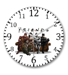 Friends   Duvar Saati Bombeli Gercek Cam