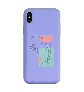 Lila Lansman Telefon Kılıfı Iphone XS