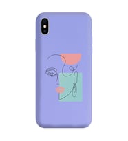 Lila Lansman Telefon Kılıfı Iphone XS
