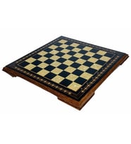 Helena Wood Art El Yapımı Masif Ahşap Sedefli Satranç Tablası 59x59