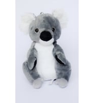 Sevimli Koala Peluş Oyuncak Uyku Arkdaşım 28 Cm (Siyah - Beyaz)