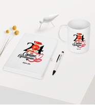 BK Gift Kişiye Özel Canım Öğretmenim Temalı Beyaz Defter Kalem Kupa Seti - 3