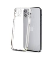 Apple iPhone 11 Pro Max Kamera Korumalı Tıpalı,Şeffaf Silikon Kılıf