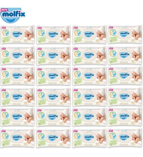 Molfix Islak Havlu Mendil İzotonik Yeni Doğan 24 Lü Set 50 Yaprak Pamuklu Plastik Kapaklı