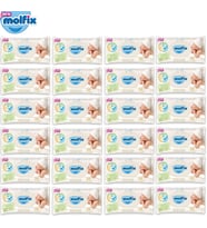 Molfix Islak Havlu Mendil İzotonik Yeni Doğan 24 Lü Set 50 Yaprak Pamuklu Plastik Kapaklı